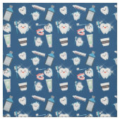 Zahnmuster - Dunkelblau Stoff (Muster)