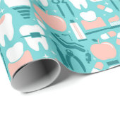 Zahnmuster Geschenkpapier (Rolleneckpunkt)