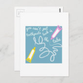 Zahnpasta in Tube Postkarte (Vorne/Hinten)