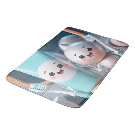 Zahnpasta Pals Badematte (Schrägansicht)