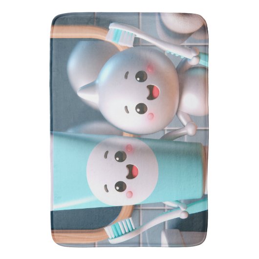 Zahnpasta Pals Badematte (Vorderseite Vertikal)