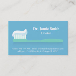 Zahnpasta-ToothBrush Dental Business Cards Terminkarte