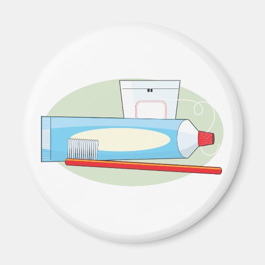 Zahnpasta und Brush Magnet (Vorne)