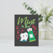 Zahnpasta und Zahnpasta - Liebe Postkarte (Stehend Vorderseite)