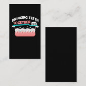 Zahnpasta Zahnarzt Zahnärztin, Zahnärztin Visitenkarte (Vorne/Hinten)