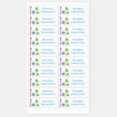 Zahnpasta Zahnbürste Zahnseide personalisiert Etiketten (Blatt)