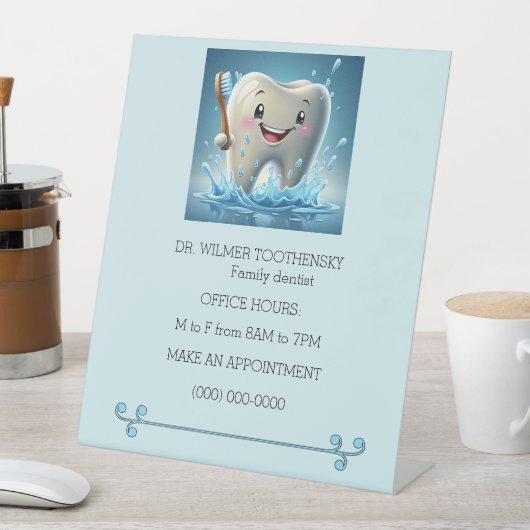 " ZAHNPEDEST " SOCKELSCHILD (In Situ)