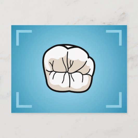 Zahnpflaster Postkarte (Vorderseite)