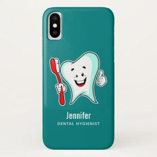 Zahnpflege - Happy Tooth mit Toothbrush Case-Mate iPhone Hülle
