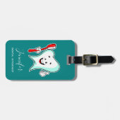 Zahnpflege - Happy Tooth mit Toothbrush Gepäckanhänger (Vorderseite horizontal)