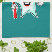 Zahnpflege - Happy Tooth mit Toothbrush Geschirrtuch (Gefaltet)