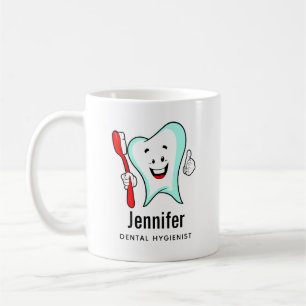 Zahnpflege - Happy Tooth mit Toothbrush Kaffeetasse