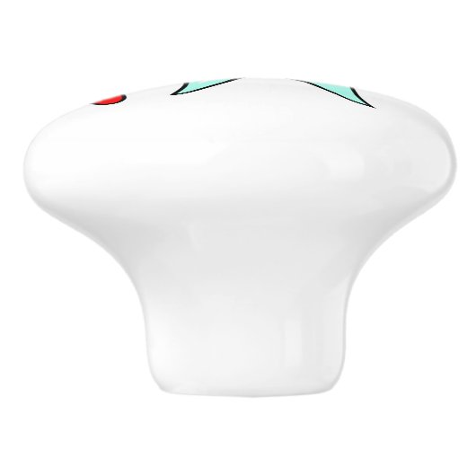 Zahnpflege - Happy Tooth mit Toothbrush Keramikknauf (Seitenansicht)