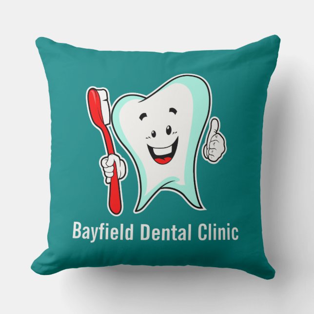 Zahnpflege - Happy Tooth mit Toothbrush Kissen (Vorderseite)