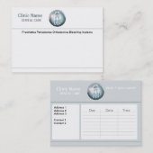 Zahnpflege Terminkarte (Vorne/Hinten)