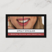 Zahnpflege, Zahnarzternennung Visitenkarte (Vorderseite)