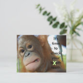 Zahnpflege: Zahnärztliche Erinnerung Postkarte (Stehend Vorderseite)