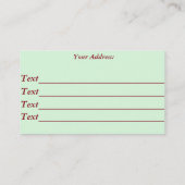 Zahnpflegerzähne und Mundzahnarzt Visitenkarte (Rückseite)