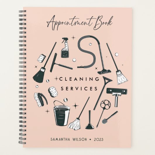 Zahnpink-Reinigungsdienste Ernennung Planer (Vorderseite)