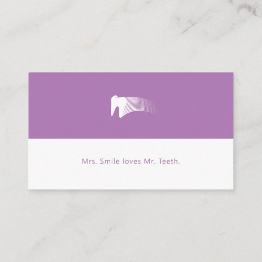 Zahnpraxis | Medizinisch Beruflich Visitenkarte (Rückseite)