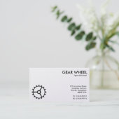 Zahnrad 01 visitenkarte (Stehend Vorderseite)