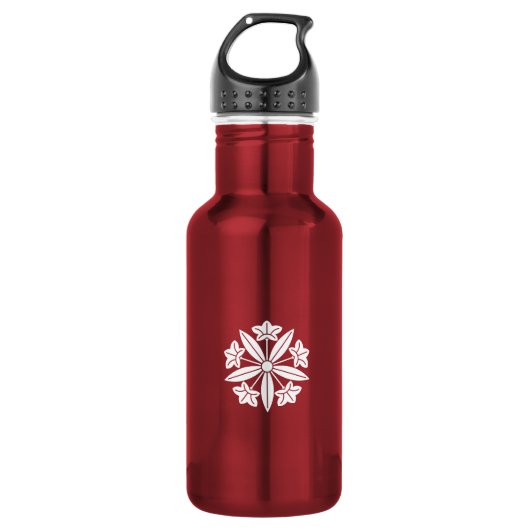 Zahnrad Edelstahlflasche (Vorderseite)