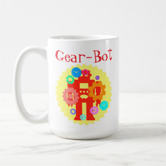 Zahnrad-Roboter Kaffeetasse