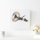 Zahnrad-Zahnrad-Zahnrad-Zahnrad der Wall-Uhr Quadratische Wanduhr (Zuhause)