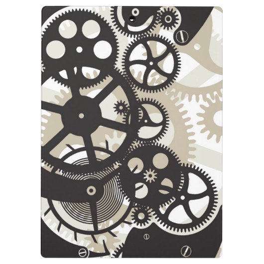 Zahnradarbeit Klemmbrett (Rückseite)