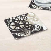 Zahnradarbeit Rechteckiger Pappuntersetzer (angewinkelt)