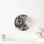 Zahnradarbeit Runde Wanduhr (Zuhause)