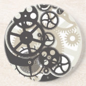 Zahnradarbeit Sandstein Untersetzer (Vorne)