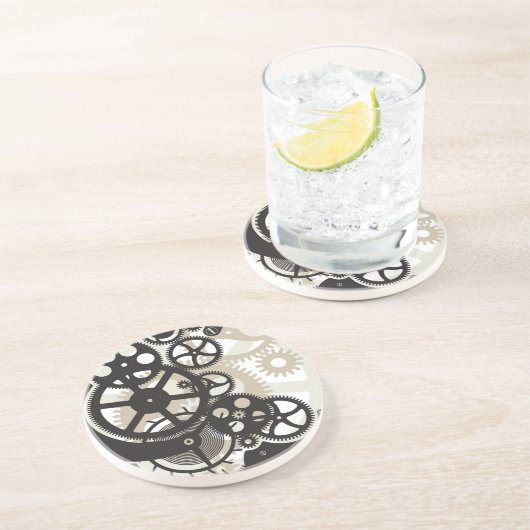 Zahnradarbeit Sandstein Untersetzer (Seite)