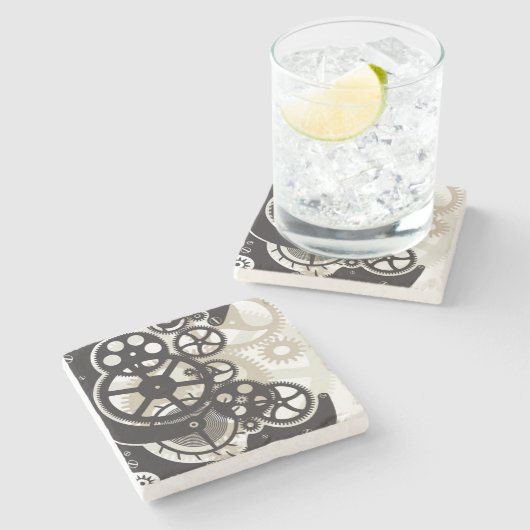 Zahnradarbeit Steinuntersetzer (Seitenansicht)