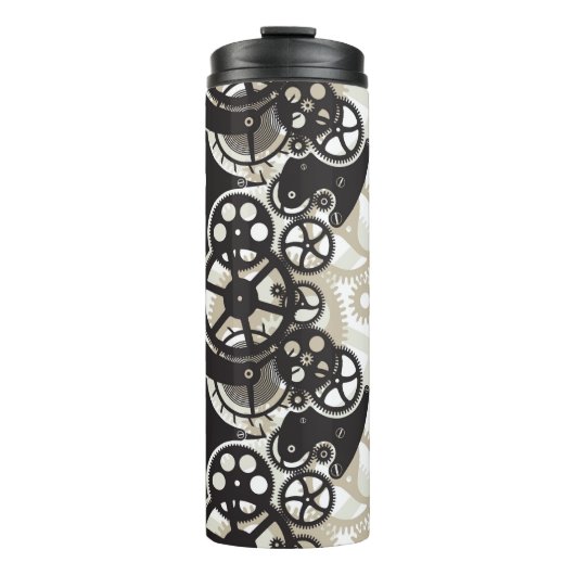 Zahnradarbeit Thermosbecher (Vorderseite)