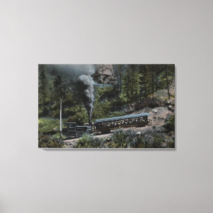 Zahnradbahn hoch leinwanddruck