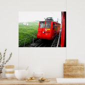 Zahnradbahn Pilatus in der Schweiz Poster (Küche)