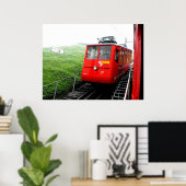 Zahnradbahn Pilatus in der Schweiz Poster (Heimbüro)