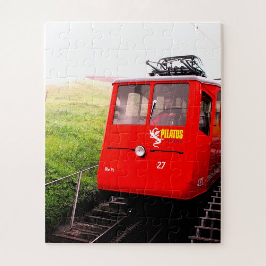 Zahnradbahn Pilatus - Schweiz Puzzle (Vertikal)