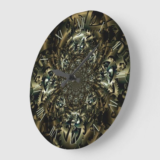 Zahnräder Große Wanduhr (Winkel)