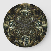 Zahnräder Große Wanduhr (Vorderseite)