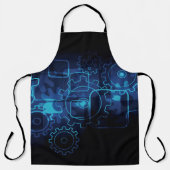 Zahnräder Mechaniker schwarz-blaue Typ Männer Schürze (Vorderseite)