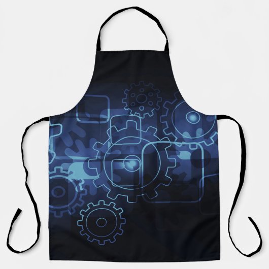 Zahnräder Mechaniker schwarz-blaue Typ Männer Schürze (Vorderseite)
