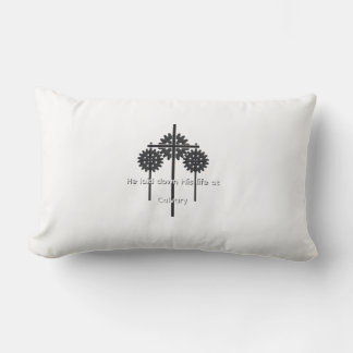 Zahnräder und Kreuz Lendenkissen