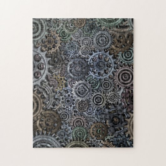 Zahnräder und Zahnräder Puzzle (Vertikal)