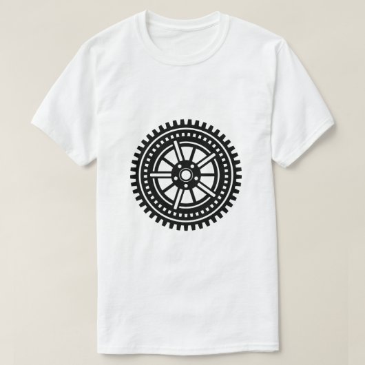 Zahnradgetriebe - 10 hochkomplexe Spokes T-Shirt (Design vorne)