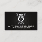 Zahnradgetriebe und Kolbenstange | AUTO Visitenkarte (Vorderseite)