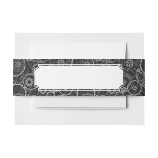 Zahnradmuster Einladungsbanderole (Vorderseite Beispiel)