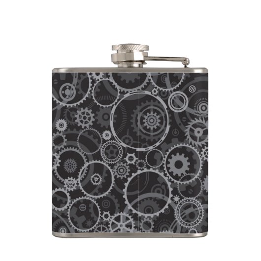 Zahnradmuster Flachmann (Rückseite)