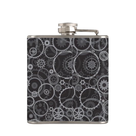 Zahnradmuster Flachmann (Rückseite)